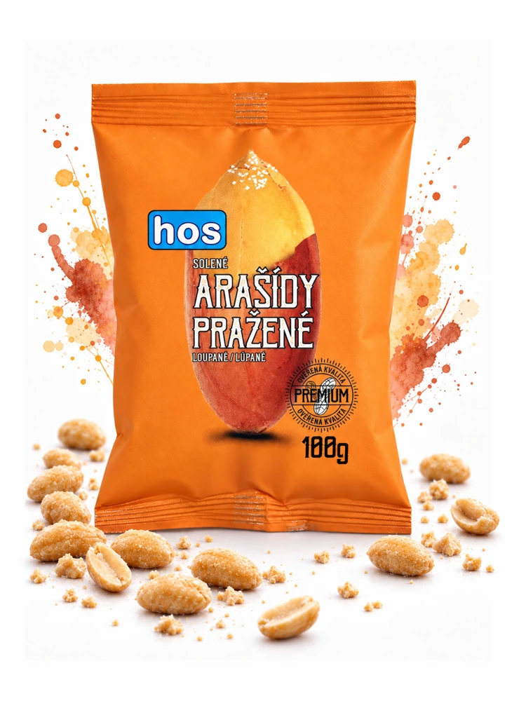 HOS pražené solené arašídy
